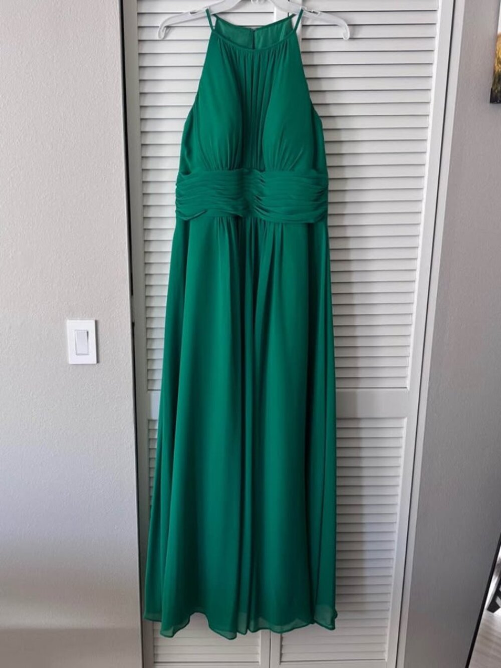 Azazie Bonnie emerald bridesmaid dress - Picture 2 of 9
